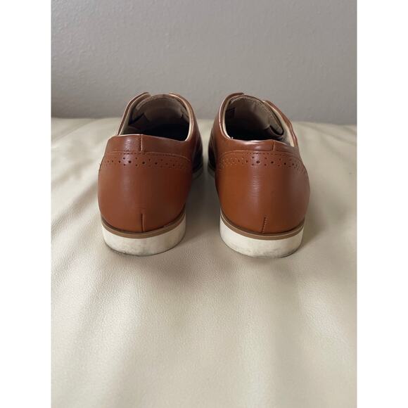 Women's Leather Brown Dress Shoes 9.5 Time & True Memory Foam - Picture 5 of 10